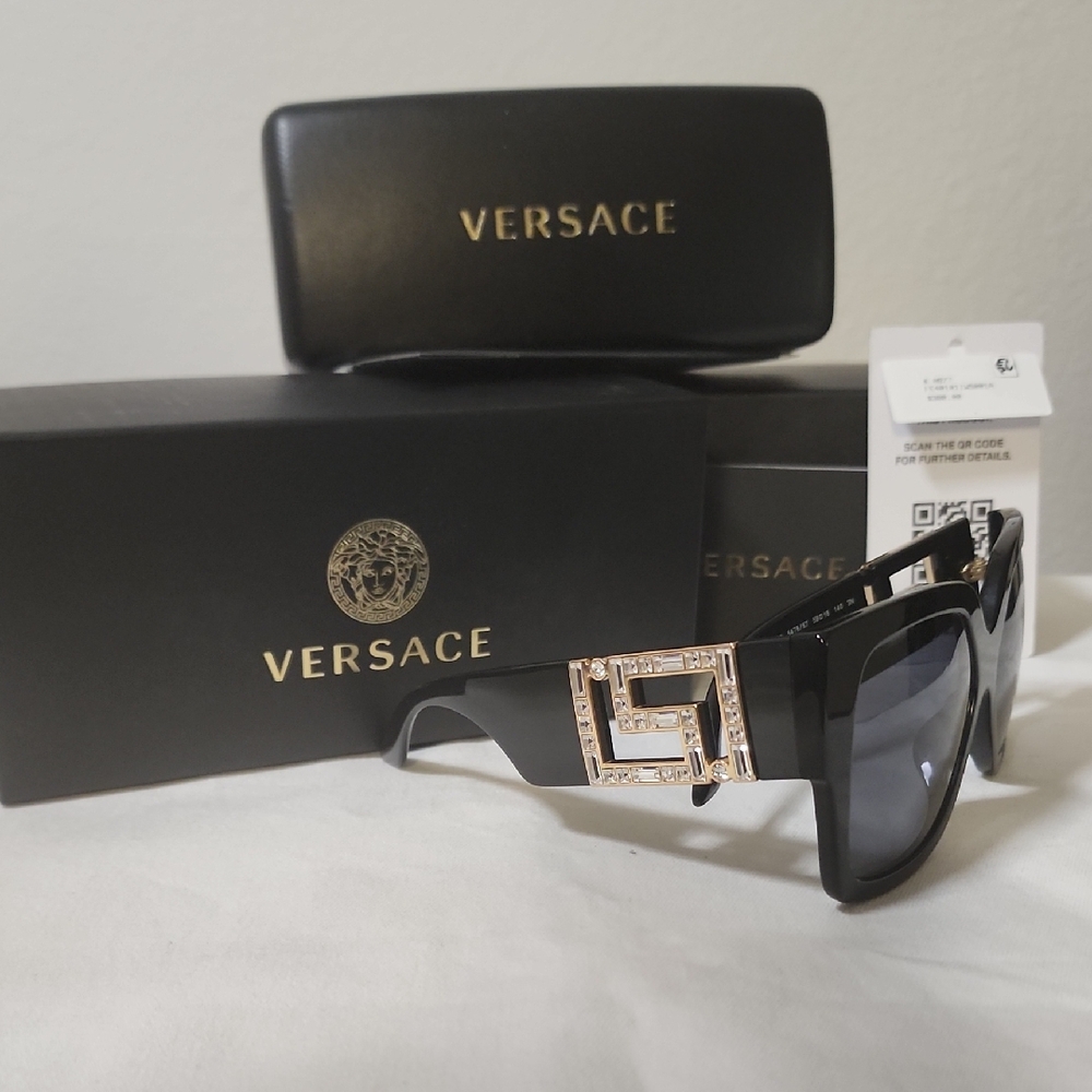 Versace *AUTHENTIC Greca Aviator Sunglasses